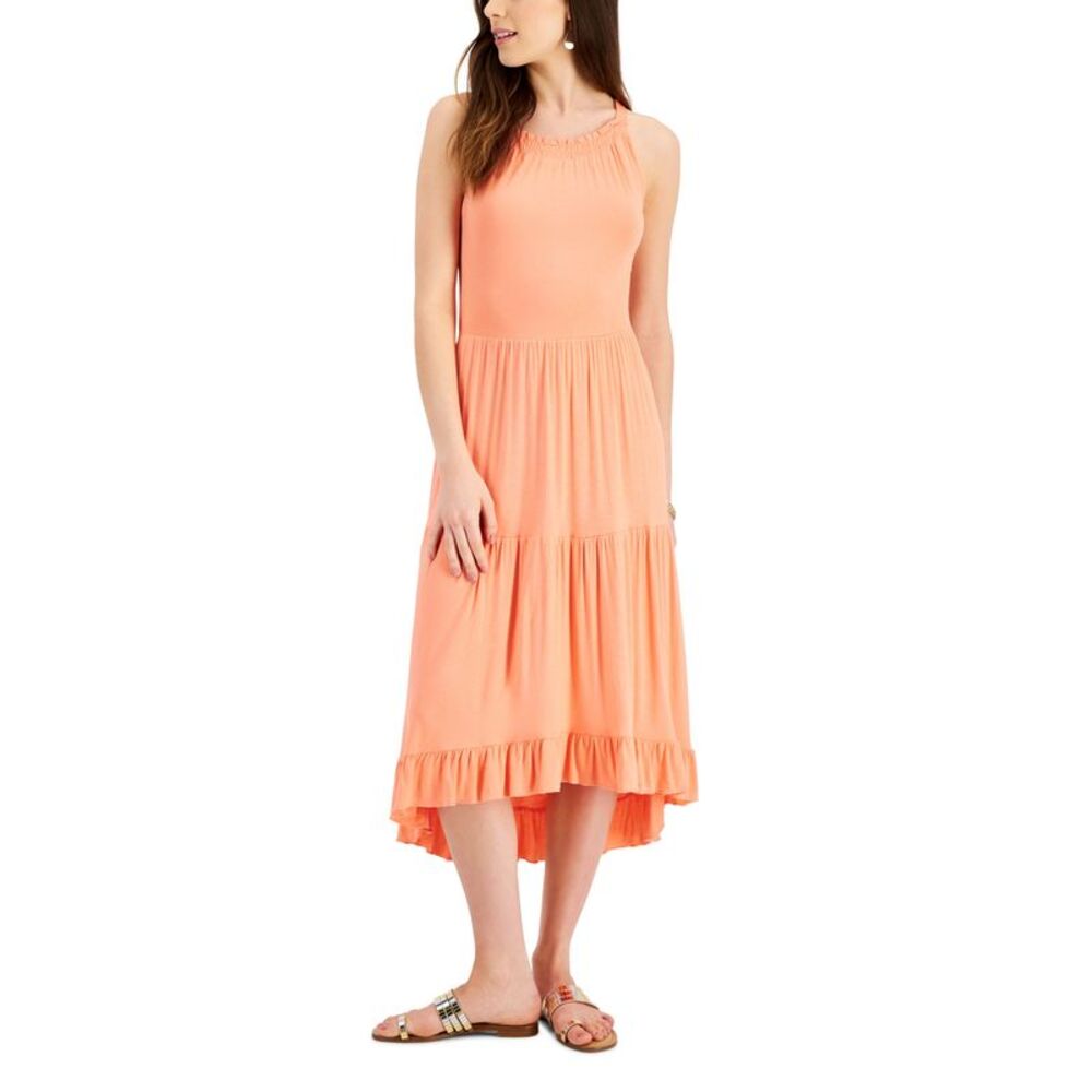 Willow Drive Tiered High Low Sleeveless Dress